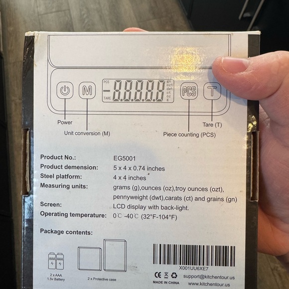 KitchenTour Digital Kitchen Scale - Picture 2 of 3